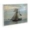 Stupell Industries Classic Ship with Flag Wall Plaque Art Design by Graffi*tee Studios